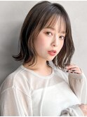 前髪斜めバング20代30代40代◎デジタルパーマレイヤーカット