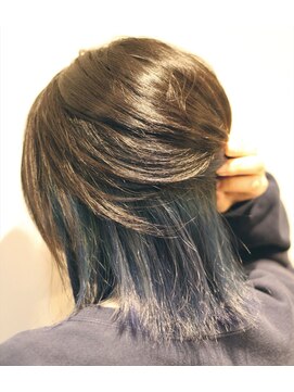 リラ ヘア サロン(rela hair salon) グレイッシュインナーブルー