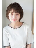 大人かわいい 小顔 ショートボブ
