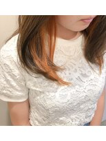 ヘアモイジャ(Hair Moija) 【キャロットオレンジのインナーカラー】