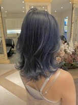 ロンドアリシア 金山(Lond Alexia) 【Lond Alexia】小栗一紘 ネイビーグレー ブリーチ有