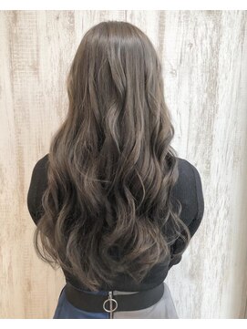 ジーナ セントラル銀座(Zina) 20代30代*大人かわいいコテ巻き*くすみブルー【Zina銀座】