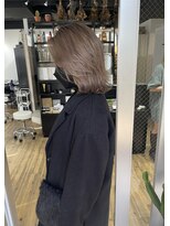 アルカナ 明治神宮前原宿(ARCANA)&nbsp;レイヤーボブ　ミルクティーブラウン　ケアブリーチ