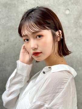 ユアーズヘア あざみ野店(youres hair) 大人可愛い☆シースルー☆ナチュラル外はねボブ