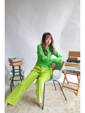 トレンチ(TRENCH) 透明感 ナチュラルレイヤー ピンクベージュ