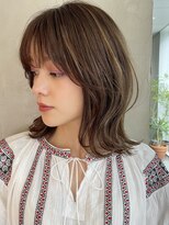 ビュートリアム 南青山(BEAUTRIUM)&nbsp;ハイライトカラー 外ハネボブ 表参道青山 20代30代40代