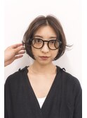 柔らかさのあるとろみベージュボブ