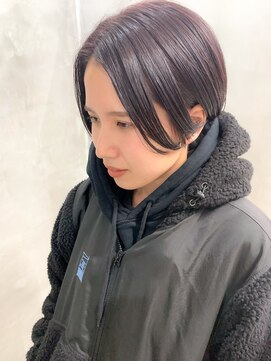 テトヘアー(teto hair) ラベンダーカラー、ハンサムショート、ブリーチなし