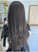 透明感暗髪ロング