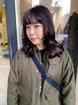 シイ(SIE) 深みパープルカラー　顔まわりカット