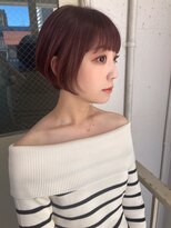 ロカ(roka) 大人ショートボブ×ピンクヘアー ピンクブラウン