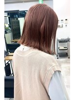 ギークス(GEEKS)&nbsp;【GEEKS渋谷】伸ばしかけボブ/冬カラー/ピンクグレージュ/透明感