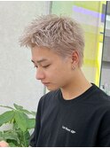 スパイキーパーマツイストスパイラルパーマメンズマッシュ