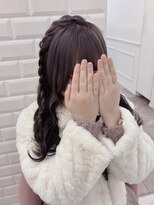 リルミー(Lilme)&nbsp;ふわふわ編みたらしヘア＊まゆ