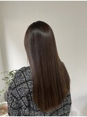 くすみベージュ/縮毛矯正/地毛風ストレート/髪質改善/