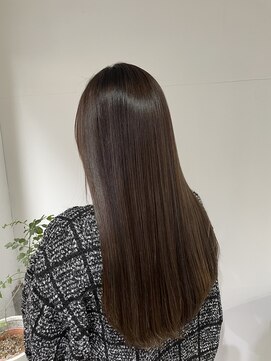 2195ヘアー 世田谷代田(2195hair) くすみベージュ/縮毛矯正/地毛風ストレート/髪質改善/