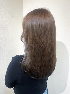 ヘアー ホスピタル ソアン(hair hospital soan) くすみベージュ  ×  パツッとスタイル