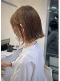 ブリーチなしWカラー ミルクティーベージュ ハイトーンカラー