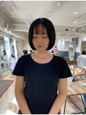 暗髪ミニボブくびれヘア/8.6