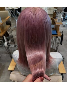 ブランニューロミエ 野田阪神店(Brand new lomie) ペールピンク/髪質改善カラー/ケアブリーチ/美髪トリートメント