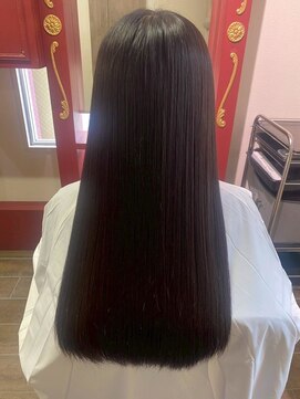 ジュリアンマーラ(Julien Mara) ビフォーあり★髪質改善ストレート/ロングヘア/暗髪/ツヤ髪