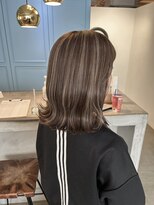 アヴァンス なかもず店(AVANCE.)&nbsp;ハイライト×大人ミディアム×白髪ぼかしカラー