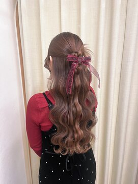 ソノ(sono) ハーフアップ　カチモリ　ウェーブ