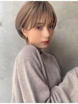 サンドパールス 仙台店(sand PALCE) 髪質改善/大人ガーリー/似合わせカット/ショートボブ前髪/仙台