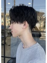 ネクストフォーヘアー(NEXT for hair)&nbsp;刈り上げセンターパート　2way ツイストスパイラルパーマ