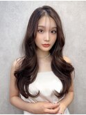 ☆ ワンホンレイヤー/グレージュブラウン/韓国巻き/顔周りカット