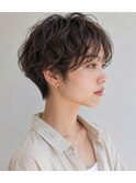 無造作ウェーブショート
