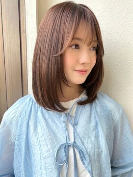 カバーヘア アカデミー 北浦和西口店(COVER HAIR ACADEMY) 透明感カラーグレージュ/ミディアムレイヤーブリーチなしp北浦和