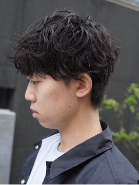 クオル キャスト 神戸三宮(QOL×cast) シンプルシャドウパーマニュアンスマッシュ