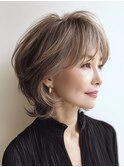 白髪ぼかし大人ミディアム