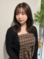 エイム(A-im)&nbsp;【くびれレイヤー×オリーブベージュ　ブリーチなし】