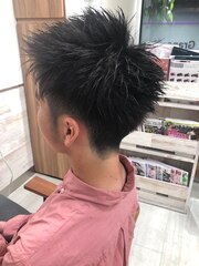 爽やかヘアツーブロックジェットモヒカン【Grapevine新小岩】