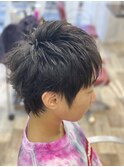 中学生スパイキーメンズカット