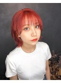アプリコットオレンジ×レイヤーショート