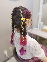 ヘアセットサロン ミント(Hair set salon MINT)&nbsp;リボン編みツインテール