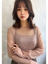 ☆ヘルシースタイルショコラアッシュ艶髪ふんわりカールミディ