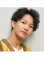 サロンド ハル 国分寺店(salon de HALU)&nbsp;ツイストスパイラルパーマ　センターパートソフトツーブロック