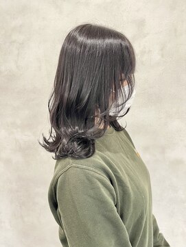 リアン(lien) 暗めグレージュ×顔まわりレイヤー