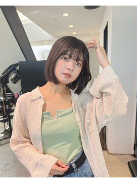 トレス(TRESS) 内巻きボブ　レイヤーボブ　ミニボブ　大人ボブ　ブラウン