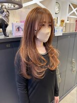 コスタ オブ リシェール(The COSTA of RICHAIR)&nbsp;葵/顔周りレイヤーカット/オレンジベージュ/韓国/越谷