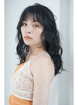 パール(PearL) 【PearL】コテ巻きパーマ/黒髪風/ボブパーマ/20代30代小顔ヘア