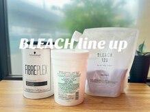 ブリーチはダメージや希望の色味に合わせて薬剤をチョイスします