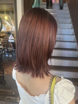 アヴァンス 天王寺店(AVANCE.) ブリーチあり×ピンクカラー