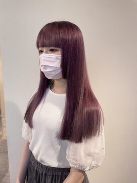 ユイバイラドンナ(Huit by LADONNA) デザインカラー/レイヤーカット/ウェットヘア/オリーブベージュ