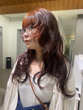 ローレンアオ(LOREN AO) ロング/デザインカラー/オレンジカラー/暖色カラー