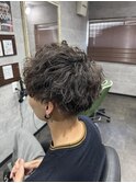 滋賀/南草津/メンズ美容室/波巻きツイストスパイラルパーマ